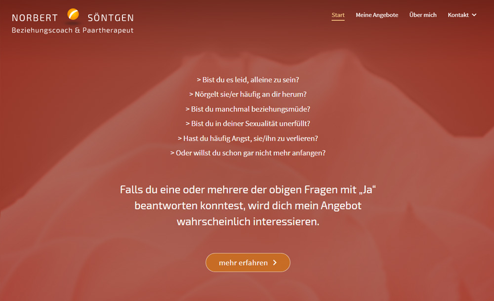 Webdesign Beziehungscoach