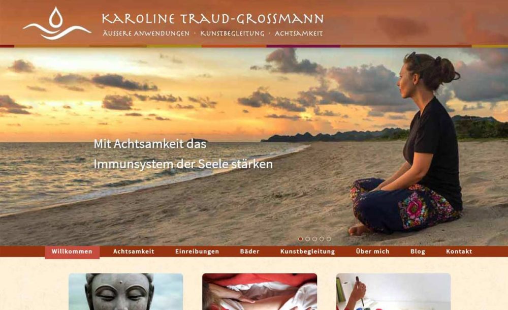 neues Webdesign Achtsamkeitstrainig Bremen